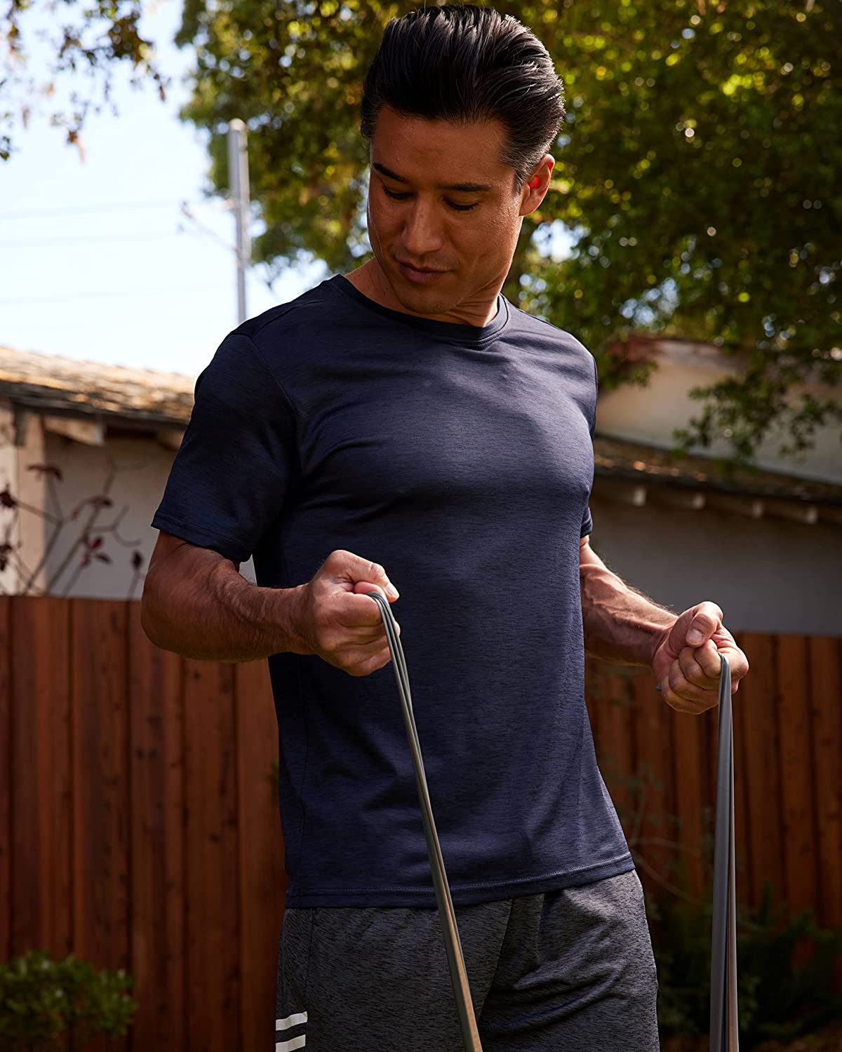 5 Pack: Men’s Dry-Fit Moisture Wicking Active Athletic Performance Crew T-Shirt - Image 4
